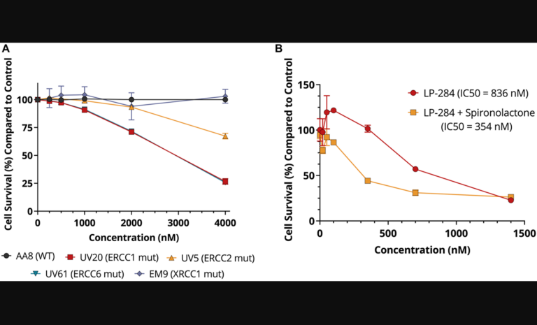 Figure 6: LP-284 is selectively lethal in cells with TC-NER deficiency. non-Hodgkin's lymphoma