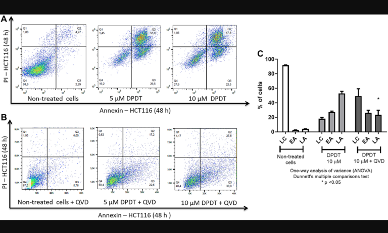 Figure 2: Apoptosis induction by DPDT.