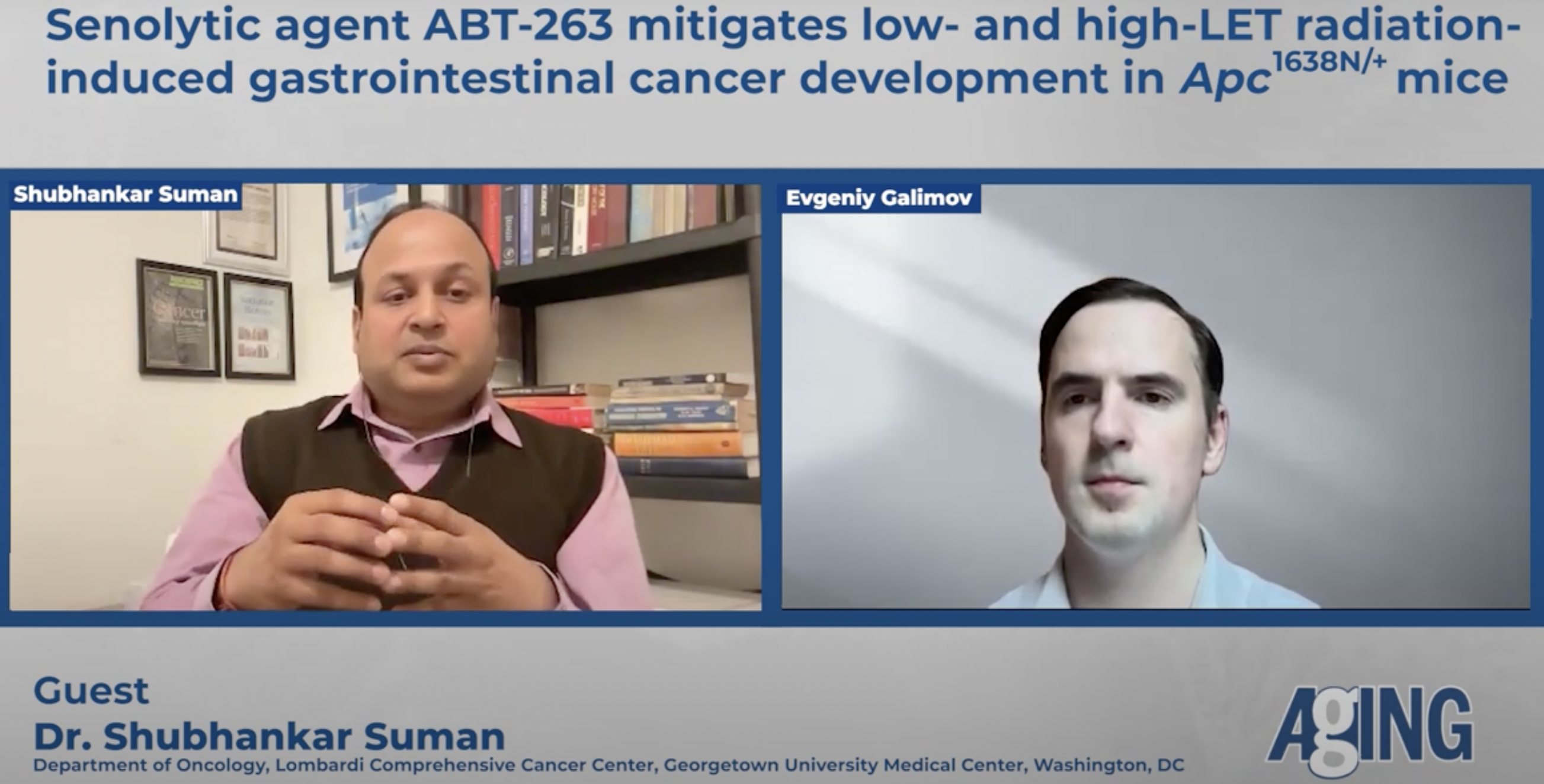 Longevity & Aging Series (S3, E4): Dr. Shubhankar Suman